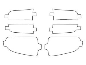 2020-2025 Jeep Gladiator JT, Rubicon, Overland, Mojave, Rear Marker Cover Film