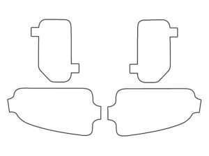 2020-2025 Jeep Gladiator JT, Sport, Sport S, Rear Marker Cover Film