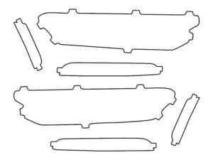 2022-2025 Jeep Grand Cherokee, Laredo, Altitude, Limited, Summit, Headlight Cover Film