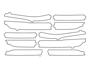 2022-2025 Jeep Grand Cherokee, Laredo, Altitude, Limited, Summit, Tail Light Cover Film