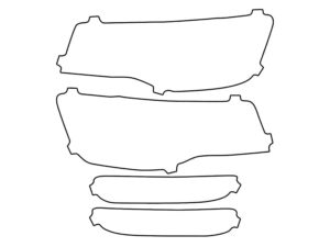 2015-2022 Jeep Grand Cherokee, WK HID W DRL, Headlight Cover Film