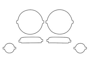 2019-2023 Jeep Renegade, All, Headlight Cover Film