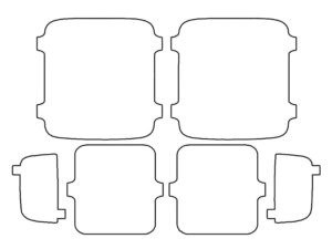 2018-2023 Jeep Wrangler JL/JLU, All, Tail Light Cover Film Vehicles W LED Taillights