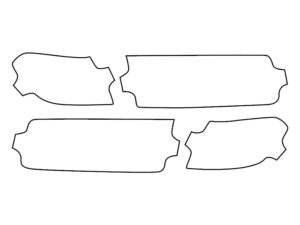 2018-2023 Jeep Wrangler JL/JLU, All With Halogen Turn, Turn Signal Lens Cover Film