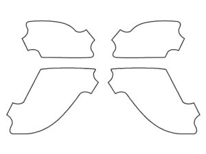 2020-2022 Kia Niro, Base Plug-In, Rear Marker Cover Film