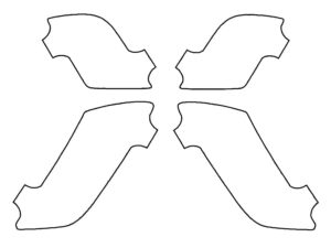 2020-2022 Kia Niro, EV, Fog Light Cover Film