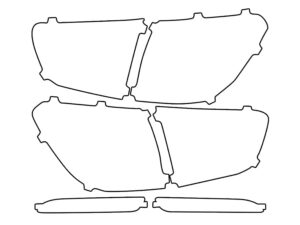 2018-2023 Kia Rio, Hatchback, Tail Light Cover Film