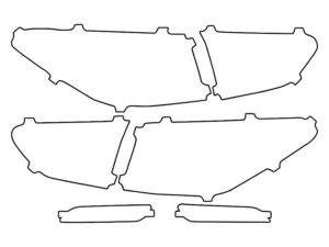 2018-2023 Kia Rio, Sedan, Tail Light Cover Film