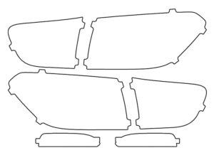 2019-2020 Kia Sorento, L, LX, EX, Tail Light Cover Film