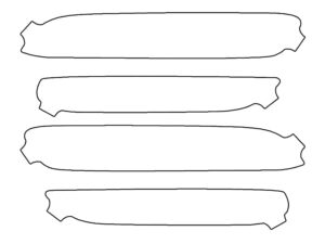 2020-2022 Kia Sportage, SX, Rear Marker Cover Film