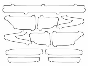 2020-2022 Kia Sportage, SX, Tail Light Cover Film