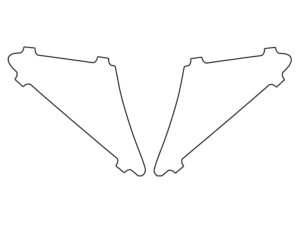 2022-2023 Kia Stinger, All, Front Reflector Delete Cover Film