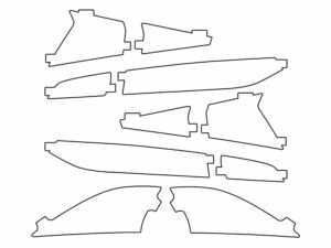 2017-2020 Lexus IS, All, Rear Marker Cover Film