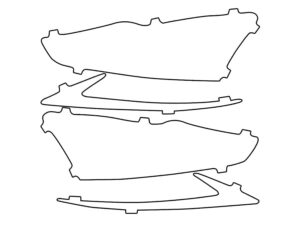 2017-2020 Lexus IS, All, Headlight Cover Film