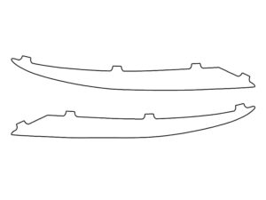 2021-2025 Lexus IS, Sedan, Reflector Delete Cover Film