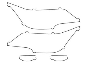 2022-2025 Lexus LX, F-Sport, Headlight Cover Film