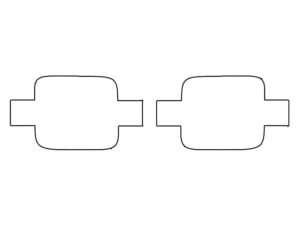 2022-2025 Lexus NX, 250, 350, 350h, 450h, Fog Light Cover Film