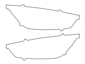 2019-2024 Mercedes AMG GT, 4-Door Couple, Headlight Cover Film