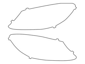2015-2021 Mercedes C-Class, Sedan, Headlight Cover Film