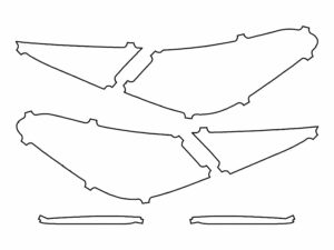 2022-2025 Mercedes C-Class, Sedan, Tail Light Cover Film