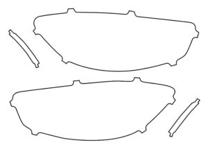 2021-2023 Mercedes E-Class, Convertible, Headlight Cover Film