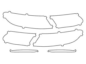 2021-2023 Mercedes E-Class, Convertible, Tail Light Cover Film