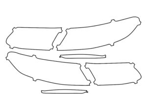 2018-2020 Mercedes E-Class, Coupe, Tail Light Cover Film