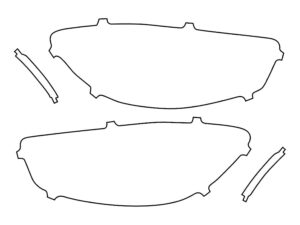 2021-2023 Mercedes E-Class, Coupe, Headlight Cover Film