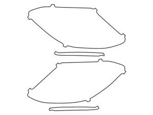 2017-2020 Mercedes E-Class, Sedan, Tail Light Cover Film