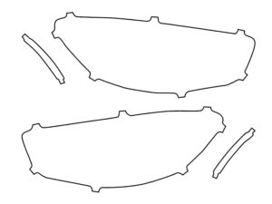 2021-2023 Mercedes E-Class, Sedan, Headlight Cover Film