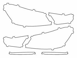 2021-2023 Mercedes E-Class, Sedan, Tail Light Cover Film