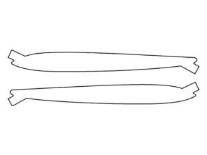 2023-2025 Mercedes EQE, SUV, Rear Marker Cover Film