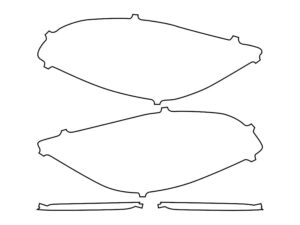 2018-2020 Mercedes S-Class, Sedan, Tail Light Cover Film