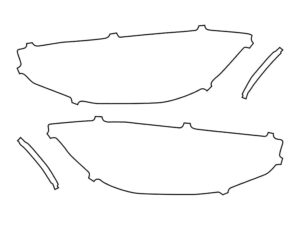 2021-2025 Mercedes S-Class, Sedan, Headlight Cover Film