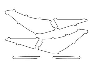 2021-2025 Mercedes S-Class, Sedan, Tail Light Cover Film