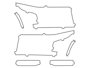 2022-2025 Nissan Frontier, S, SV, Headlight Cover Film