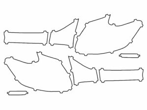 2021-2024 Nissan Kicks, All, Tail Light Cover Film