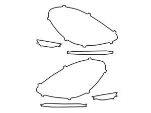 2017-2025 Porsche 718, Cayman, Headlight Cover Film