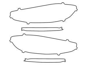 2017-2025 Porsche 718, Cayman, Tail Light Cover Film