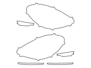 2020-2025 Porsche 718, Cayman GT4, Headlight Cover Film