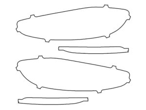 2020-2025 Porsche 718, Cayman GT4, Tail Light Cover Film