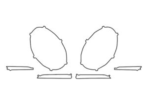 2020-2024 Porsche 911, Carrera, Headlight Cover Film