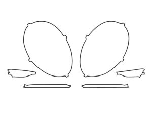 2018-2024 Porsche 911, GT3, GT3 RS, Headlight Cover Film