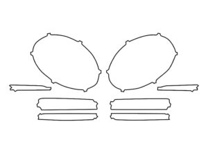 2021-2024 Porsche 911, Turbo, Headlight Cover Film