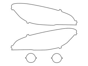 2015-2021 Subaru WRX, STI, All, Headlight Cover Film