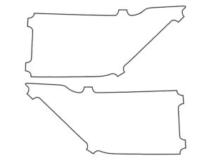 2014-2024 Toyota 4Runner, All, Brake Reverse and Reflector Light Cover Film