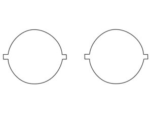 2014-2024 Toyota 4Runner, W Round Lights, Fog Light Cover Film