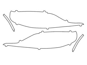 2020-2025 Toyota Supra, GR, Headlight Cover Film