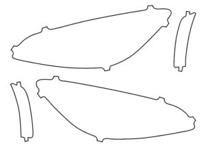 2022-2025 Toyota GR86, All, Headlight Cover Film