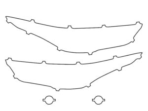 2020-2025 Toyota Highlander, XSE, Headlight Cover Film